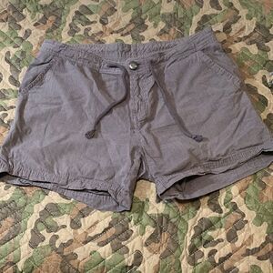 ALPINE DESIGN, shorts, size 6, pen striped, tie string and zipper